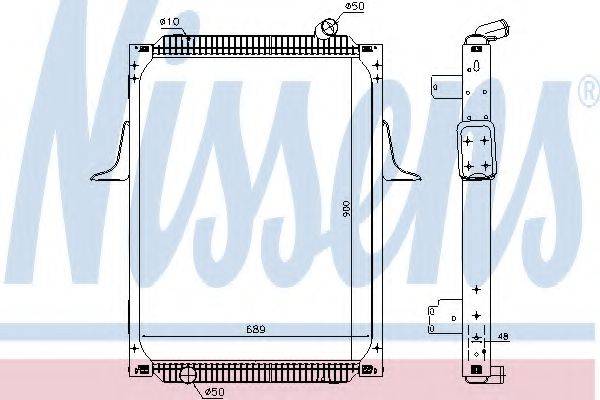 NISSENS 637892 Радіатор, охолодження двигуна