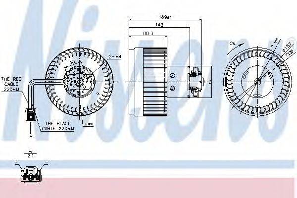 NISSENS 87036 Вентилятор салону