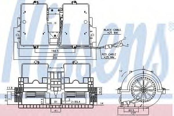 NISSENS 87140 Вентилятор салону