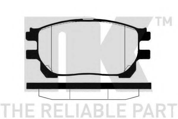 NK 224571 Комплект гальмівних колодок, дискове гальмо