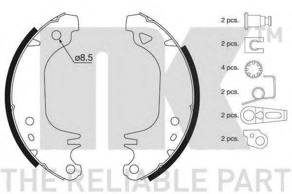 NK 2799372 Комплект гальмівних колодок
