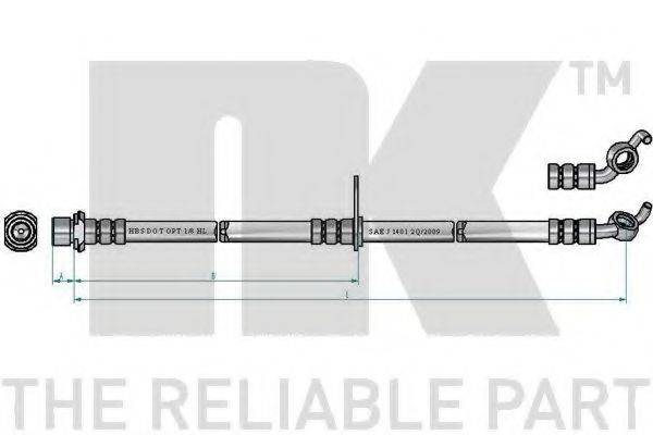 NK 8545174 Гальмівний шланг
