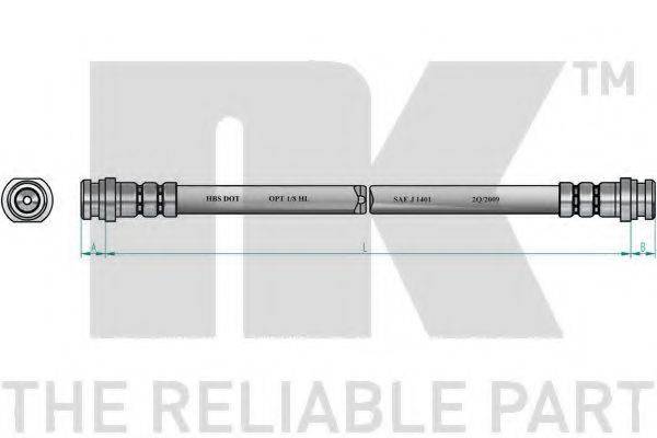 NK 855228 Гальмівний шланг