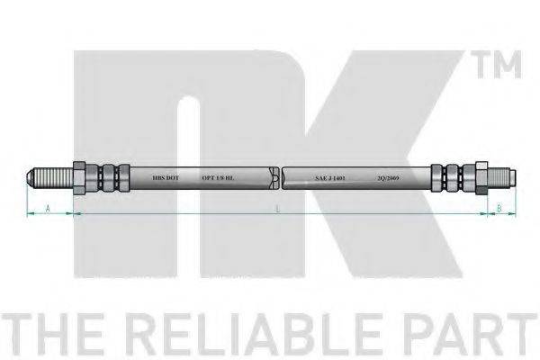 NK 851238 Гальмівний шланг