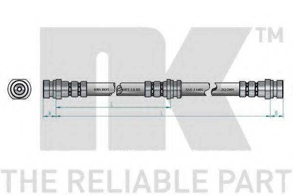 NK 8523125 Гальмівний шланг