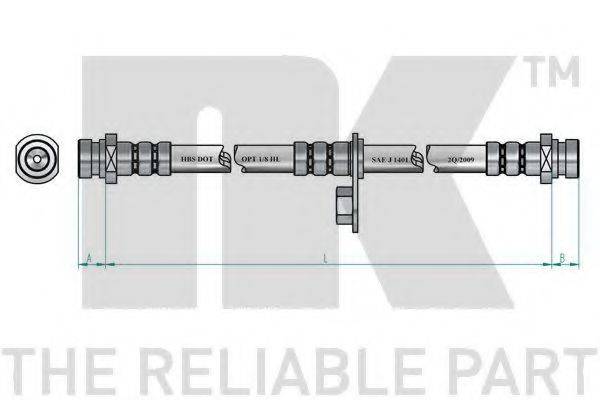 NK 853049 Гальмівний шланг