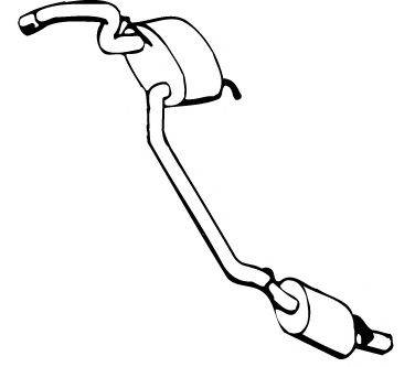 WALKER 02900 Глушник вихлопних газів кінцевий