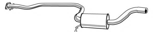 WALKER 21876 Середній глушник вихлопних газів