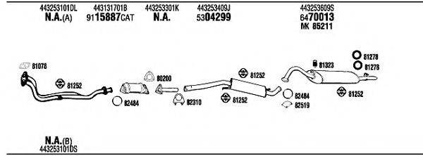 WALKER AD62150 Система випуску ОГ