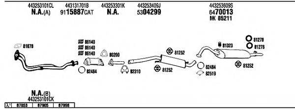 WALKER AD62157 Система випуску ОГ