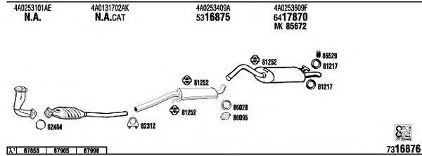 WALKER AD62190 Система випуску ОГ