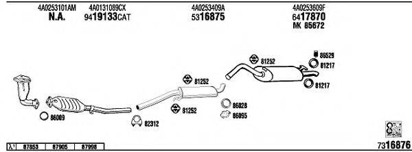 WALKER AD62191 Система випуску ОГ