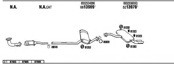 WALKER AD90013 Система випуску ОГ