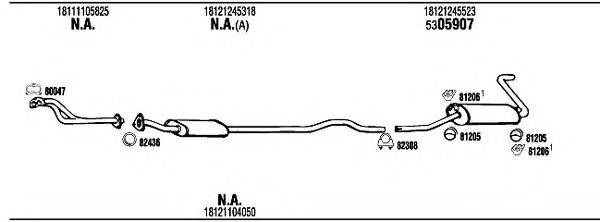 WALKER BW30522A Система випуску ОГ