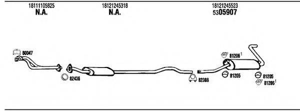 WALKER BW30532 Система випуску ОГ