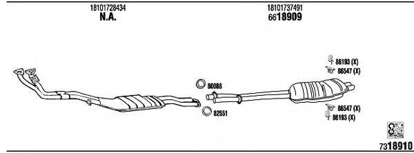 WALKER BW32507 Система випуску ОГ