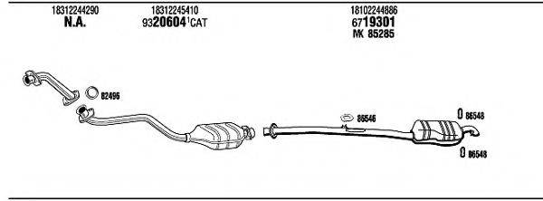 WALKER BW32527B Система випуску ОГ