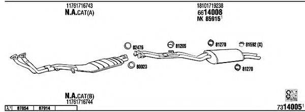 WALKER BW32540 Система випуску ОГ