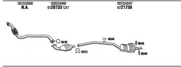 WALKER BW32547A Система випуску ОГ