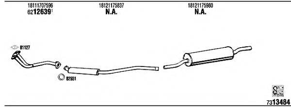 WALKER BW51802A Система випуску ОГ