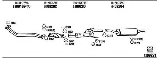 WALKER BW60002 Система випуску ОГ