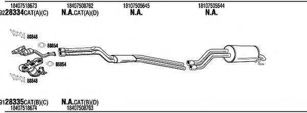 WALKER BWH15167A Система випуску ОГ