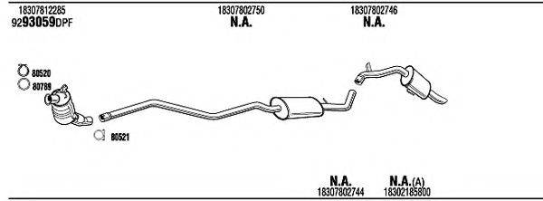 WALKER BWH32172BA Система випуску ОГ