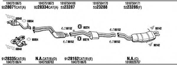 WALKER BWK15452A Система випуску ОГ