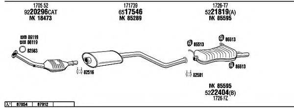 WALKER CI16023 Система випуску ОГ