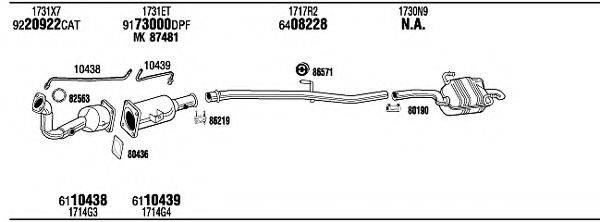 WALKER CIH16729BE Система випуску ОГ