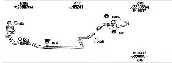 WALKER CIP17333CB Система випуску ОГ