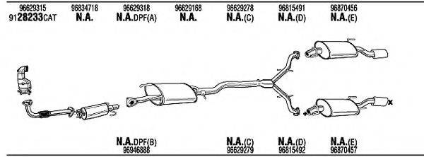 WALKER CVH08519B Система випуску ОГ