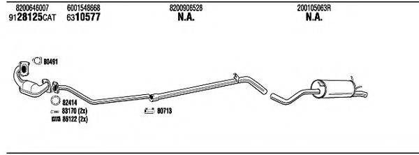 WALKER DCH31084 Система випуску ОГ