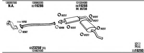 WALKER FI40118 Система випуску ОГ