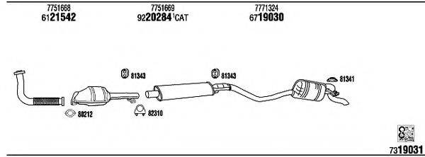 WALKER FI65008B Система випуску ОГ