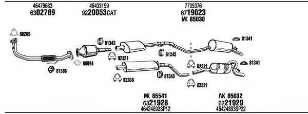 WALKER FI65023 Система випуску ОГ