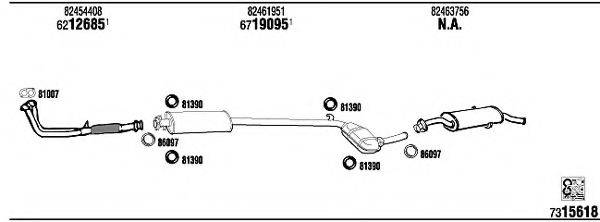 WALKER FI80018 Система випуску ОГ