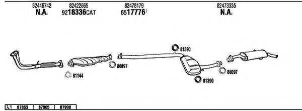 WALKER FI80021 Система випуску ОГ