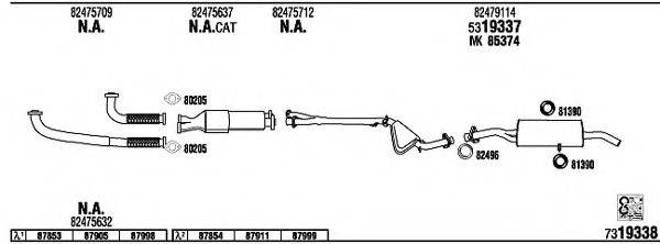 WALKER FI80033 Система випуску ОГ