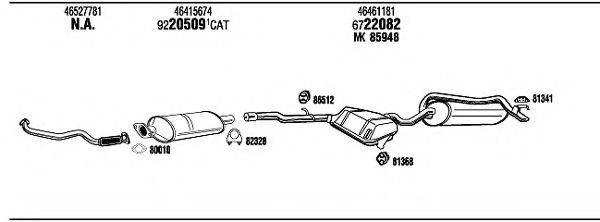 WALKER FI98053A Система випуску ОГ