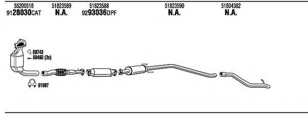 WALKER FIH26660BA Система випуску ОГ