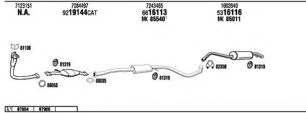 WALKER FO30808 Система випуску ОГ