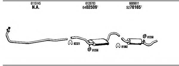 WALKER FO30869 Система випуску ОГ