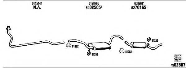 WALKER FO30870 Система випуску ОГ