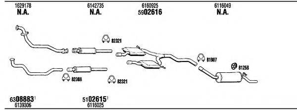 WALKER FO56061 Система випуску ОГ