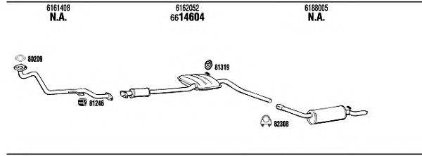 WALKER FO60345 Система випуску ОГ