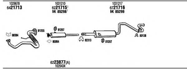 WALKER FO79004 Система випуску ОГ