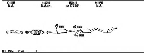 WALKER FO80122A Система випуску ОГ