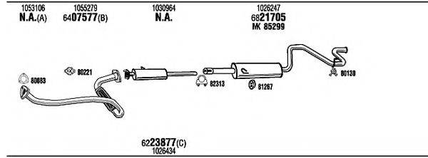 WALKER FO80146A Система випуску ОГ