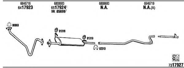 WALKER FO80556 Система випуску ОГ